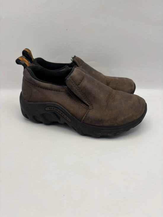 Merrell Other - Merrell Jungle Moc Kids Slip On Brown Leather Shoes Size 11.5 Juniors
